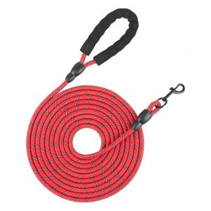 Dog Training Leads 5M 10M Long Line Dog Leash Soft Padded Handle Hook Reflective For Outdoor Activity