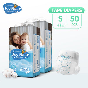JoyBear Buy 1 Get 1 FREE Dry Care Diaper Tape and baby Newborn Diapers NB -XXXL Soft Quick Dry Disposable Baby Diaper 100pcs