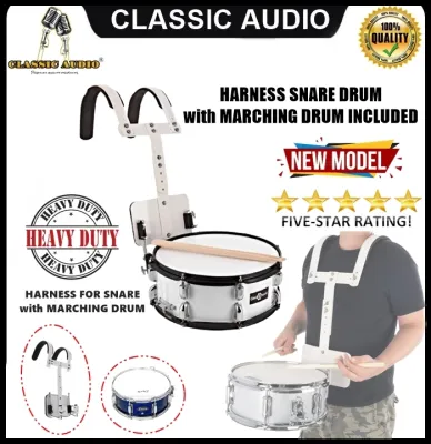 CLASSIC AUDIO Harness Snare Drum with Marching Drum Included |Best Gift for your Drummer relatives/friend | Harness Snare With Drum Set Super Heavy Duty and High Performance(Original)