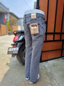 celana panjang jeans standar warna abu-abu / panjang jeans standar warna abu REAL PICK / standar abu-abu mantap