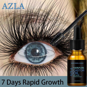 AZLA  Eyelash Growth Serum Natural Castor Oil Thicken Eyelash Eyebrow Growth Enhancer Hair Growth Essential Oil for Men & Women 10ml