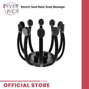 Electric Head Relax Scalp Massager with 4 Optional Vibration Modes Octopus Claw Pain Relief Massager Stress Release Relax Tool Hands-free & Portable