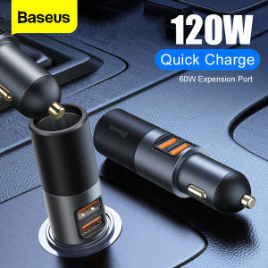 Baseus Official Store ที่ชาร์จในรถ หัวชาร์จในรถ 120W Car Charger สำหรับ 12-24V QC 4.0 PD 3.0 USB