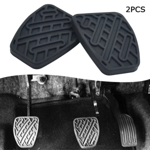 2Pcs Auto Brake Clutch Pedal Cover Clutch Brake Pedal Rubber Pad 46531JD00A for QashqaiJ10 J11 DualisRogue Sport