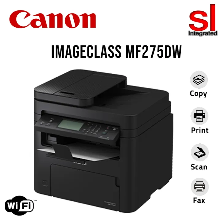 Canon imageCLASS MF275dw 4-in-1 Monochrome Multifunction Printer (Print/Copy/Scan/Fax/Auto Duplex/Wireless)