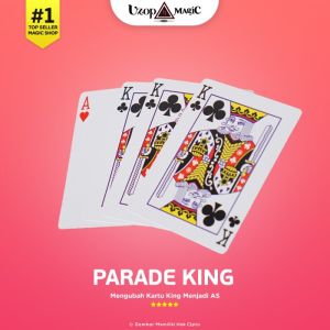 Parade King - Alat sulap kartu - trick kartu king