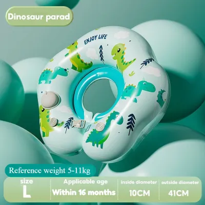 Inflatable Swimming Floater for Baby Neck Ring Infant 0-16 Months Anti-rollover Safety Bathing Float Toys