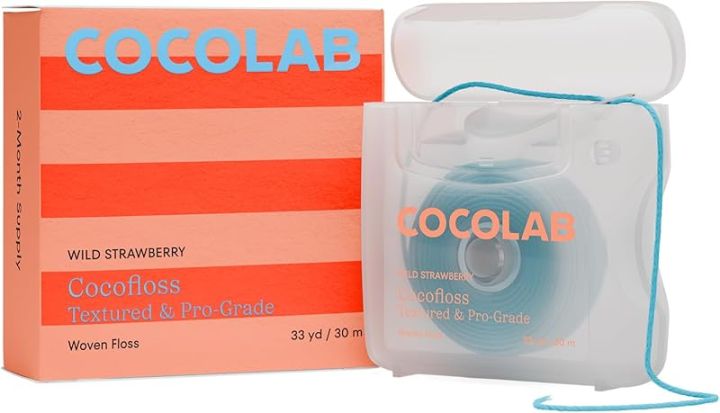 Cocofloss%20Woven%20Dental%20Floss,%20Dentist-Designed%20Oral%20Care,%20Strawberry%20Scent,%20Waxed,%20Expanding,%20Kid-Friendly%20String%20Floss%20with%20Coconut%20Oil,%203%20Spools%20(33%20yd%20Each)%20-%20Image%209