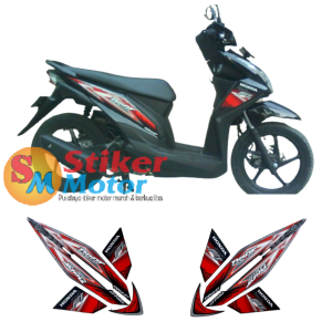 sticker lis body sticker striping motor beat fi 2014 hitam