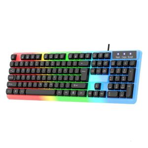 Gaming Mechanical Keyboard LED Backlit 104 Keys Corded Office Keyboard LED Gaming Mechanical Keyboard for Computer Laptop