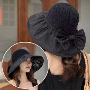 Topi Pantai Pelindung/Topi Wanita Summer/Topi Matahari/Topi Fashion Gaya Jepang Dan Korea Baru Yang Dapat Dilipat/Topi Pantai