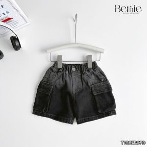 Quần short quần jean túi hộp Boss cho bé trai đi chơi đi học size 9 tới 28kg BERNIE KIDS T1025B67Đ