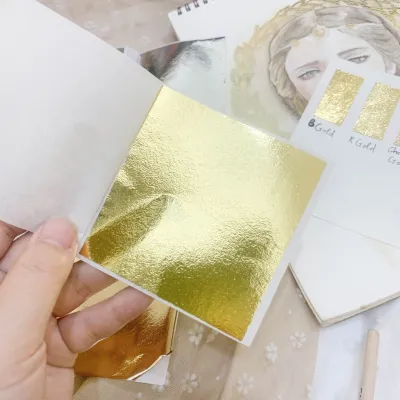 Lá Dát Vàng - Lá Vàng Tạo Hiệu Ứng Kim Loại Gold Leaf