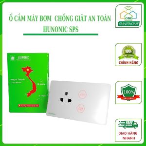 Sản Phẩm Mới - Ổ Cắm Máy Bơm Chống Giật An Toàn Hunonic SPS Chính Hãng