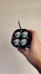 ไฟสปอตไลท์มอเตอร์ไซค์รูปใบโคลเวอร์สี่แฉกขายดี LED ไฟหน้าสี่ตา กันน้ำ สำหรับรถยนต์ไฟฟ้า สปอตไลท์ ไฟหน้าดัดแปลง [ จัดส่งฟรี ]