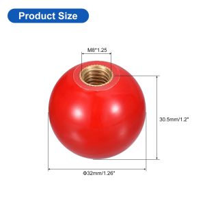 Knob Nut Ball Head Pegangan Alat Mesin Ujung Baut M8 M10 M12