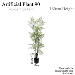 [WITH FREE GIFT] Maidenhair Fern Artificial Plant Artificial Tree Free Planter Basket Free Plastic Plant Pot Indoor Plant Indoor Decoration Home Decor Fake Plant Tree Decor Tall Plant Pokok Hiasan Pokok Palsu Plant Decor Living Room Entrance Office