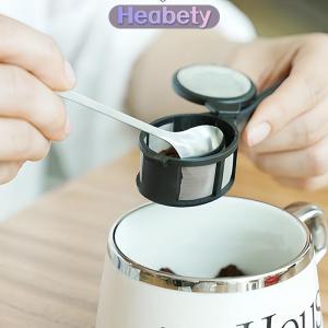 Heabety Cà phê viên nang bột lọc muỗng trà Infuser tái sử dụng lỏng lá Lọc Túi