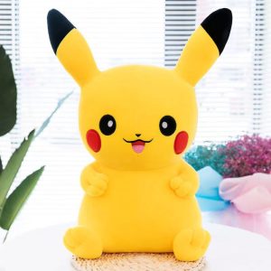 【SG-spot】Pikachu Plush Toy Genuine version Plush Doll Soft Pikachu Elf Sleep Throw pillow doll