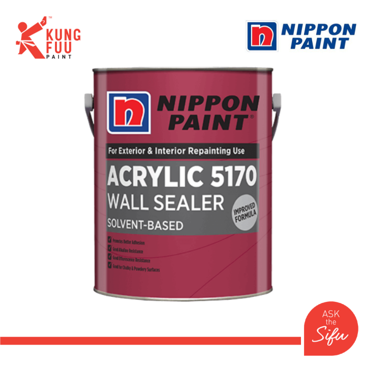 Nippon Paint 5 Litre / 20 Litre Acrylic 5170 Wall Sealer Lazada