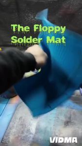 Kaisi S-130 Insulation Silicone Soldering Mat Repair Mat Heat Resistant Silicone Work Mats 932 ° F with Scale Ruler and Screw Position for Soldering CellPhone Electronics Repair Size: 13.8 x 9.8 inch