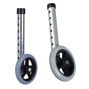 1Pc Walker Wheel Universal Walker Wheel Replacement Walker Accessories with 8 Adjustment Holes 5 in Caster Wheel