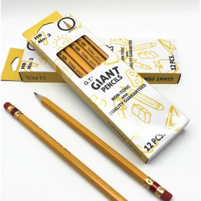 GT Giant Pencil 12pcs/box HB No. 2 school and office supplies for kinder use