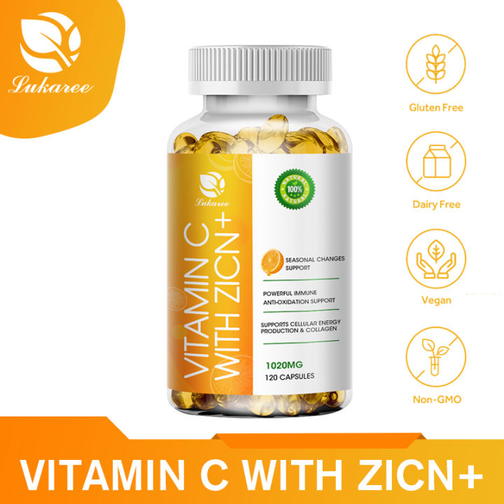 Vitamin C with Zinc Capsule with Vitamin C 1200mg and Zinc 11mg ...