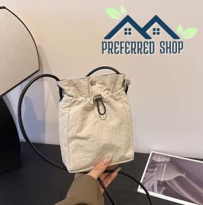 PREFERRED SHOP Nylon Crossbody Shoulder Bag for Casual Use - Lightweight Durable Design