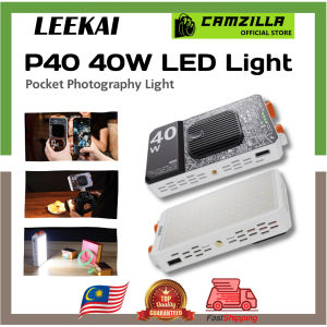 Leekai P40 Pocket LED Video Light 40W｜Built-in Battery｜Dual Control Knobs｜Bright Fill Light