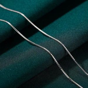 s999 Pure silver necklace for women collarbone chain solid silver chain without pendant snake bone style new authentic plain chain wholesale
