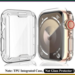 Full Coverage TPU Case for Smart Watch Ultra 3/2/1 49mm Screen Protector Bumper Frame for IWatch Series 9 10 8 7 6 SE 5 4 Cover 46mm 45mm 42mm 44mm 41mm 40mm 38mm