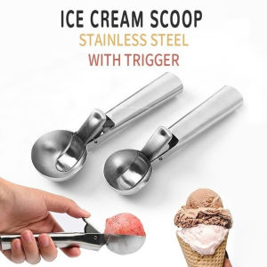 Big Ice Cream Scooope Stainless Steel Big Ice Cream Scoooper Cookie Dough Transper Scoop  Kitchen Essentials