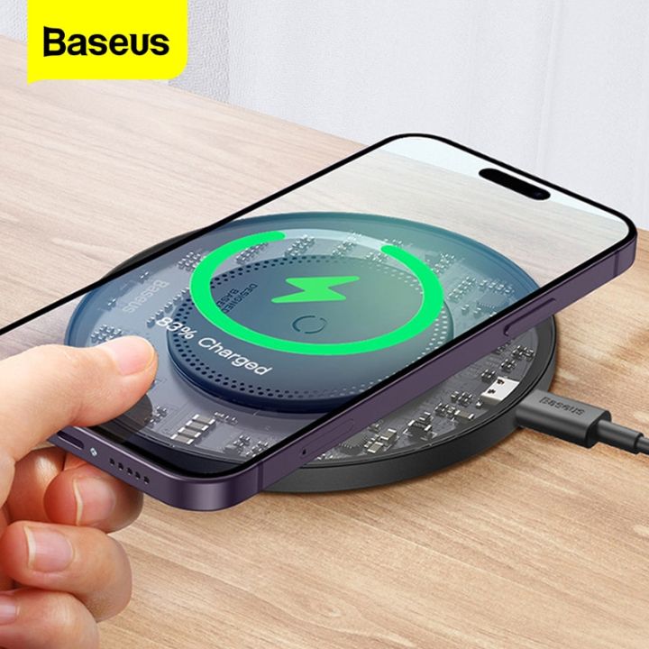 Baseus 15W Fast Wireless Charger For iPhone 14 13 12 For