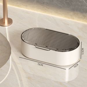 Double Layered Soap Box with Lid Double-Layer Soap Box Portable Shower Container for Bathroom Leakproof Design Easy to Clean for Home and Travel