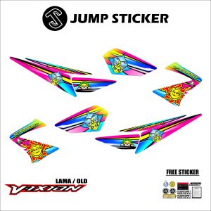 Stiker striping vixion old - lama grafis variasi 037