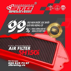 LỌC GIÓ CAO CẤP TẨM DẦU STB DÀNH CHO SH350i VÀ SH150i ĐỜI 2020-2023