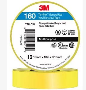 3M Temflex 160 General Use Vinyl Electrical Tape (10 rolls)