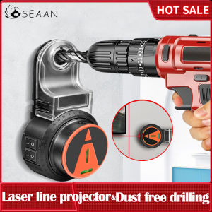 ⭐️【มีในสต๊อก+คลังสินค้าท้องถิ่น】⭐สว่านไฟฟ้าเก็บฝุ่น360 ° Laser Class 2 In 1 Wall Suction Vacuum Drilling Dust Collector Dust Collection Tools