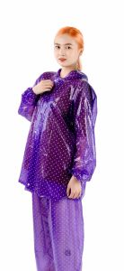 áo mưa bộ chấm (mã 2) vải nhựa pvc siêu mềm siêu dẻo không thấm nước có khóa kéo. và cúc cài thiết kế thơi trang phù hợp với cả nam và nữ ( AM 01) sản xuất( ÁO MƯA TÍN NGHĨA)