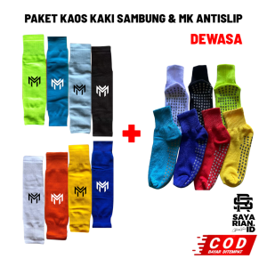 Satu Paket Kaos Kaki Sambung Maxs Dan Pendek ANTI SLIP Untuk Dewasa