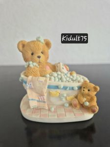 Cherished Teddies Betty having a bubble bath