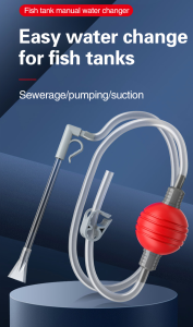 Fish tank water changer manual toilet siphon sand washer a sharp tool for cleaning fish tanks