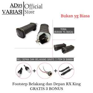 Footstep Depan dan Belakang RX KING Cription F1zr GRATIS COVER KARET HANDLESOCKET SEIN LAMPU SENJA