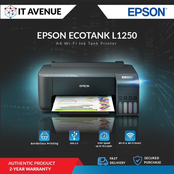 Epson L1250 Single Function Ink Tank Printer Lazada Ph 3681