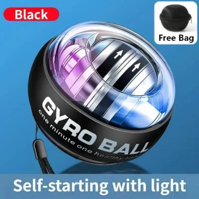Power Gym Gyroscope LED Wrist Gyro Ball Bright Muscle Force Gyroscope Wrist Power Training Ball Gym Fitness Gyro Ball