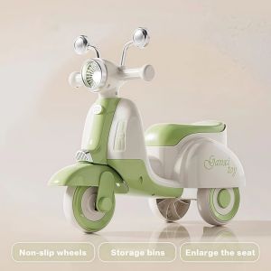 ELITEDEALSHUB with Music Light Children Balance Motorcycle Multifunction Three Wheels Balance Scooters  Cartoon Baby Bike Kids Ride