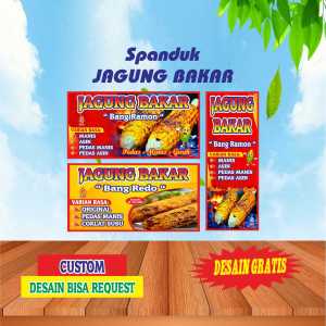 Spanduk Banner Jagung Bakar Bisa Request Desain Custom