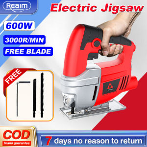 REAlM Electric Jigsaw Tool 600W Jig saw electric saw wire saw woodworking saw Woodworking Tools multi-function household hand-held woodcutting machine power tools sale