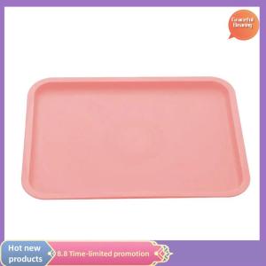 Graceful Rectangular Pallet Nordic Plastic Food Serving Tray Multiple Colors Storage Tray Household Kitchen Fruit Dessert Tray